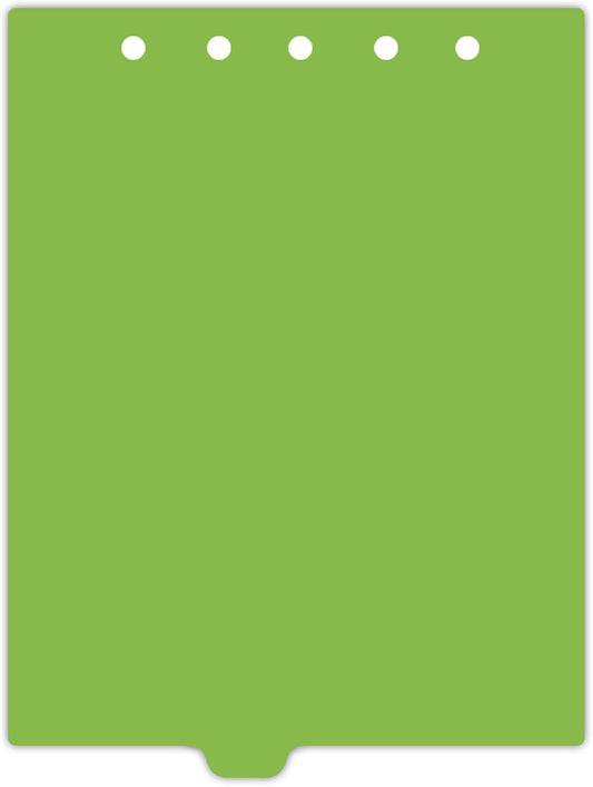 Carstens - Heavy Duty Plastic Ring Binder Dividers, Bottom Tab, 1/9 Cut, Tab 4 Position, US Letter, Apple Green, Pack of 10, (2619-24) - Ideal Medical Chart Dividers or Index Tabs for 3 Ring Binders