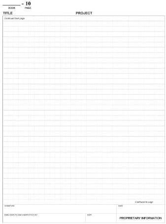 BookFactory Extra Large Lab Notebook - 240 Pages (.25" Grid Format) 8 7/8" x 13 1/2" (Oversized) Black Imitation Leather Cover Section Sewn Hardbound Laboratory Notebook (LIRPE-240-OGR-A-LKT1)