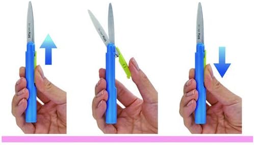 PLUS 34-583 Plus Scissors Portable Type Fit Cut Curved Twiggy Black