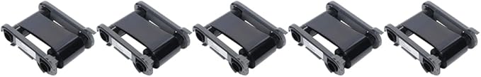 5 Pack - Evolis RCT023NAA Black Monochrome Color Ribbon - K - 2000 Prints