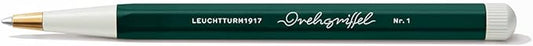 LEUCHTTURM1917 - Drehgriffel Writing Pen (Forest Green) - Ballpoint Pen with Royal Blue Ink Included