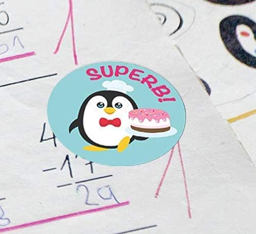 Sweetzer & Orange Teacher Reward Stickers – 1008 in 9 Designs, 1-Inch Motivational Sticker for Kids, Potty Training Reward and Teacher Supplies for Classroom