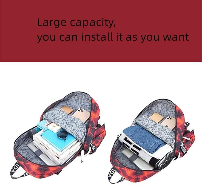 Soccer Superstar M-essi 10 Multifunctional Laptop Backpack Teenage Travel Backpack Fans Schoolbag (C1)
