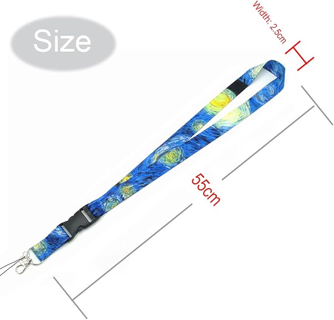 3Pack Detachable Lanyard with ID Badge Card Holder Silky Keychain Lanyards Keys Neck Strap with Metal Lobster Clip Clasp and Charm Hard Card Case for Women Men Adults (3)