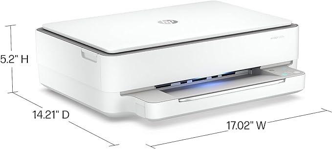 HP ENVY 6055e Wireless Color All-in-One Printer with 3 Months Free Ink with HP+ (223N1A) (Renewed)