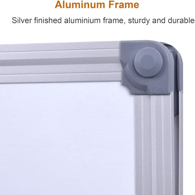 Large 60 x 40-in Magnetic Dry Erase Board with Pen Tray| Wall-Mounted Aluminum Message Presentation Memo White Board for Office Home and School
