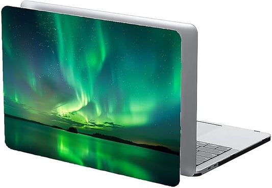 Compatible with 13.3 Inch MacBook Air A1466/A1369, Iceland Green Aurora Hard Plastic Shell Cover Case