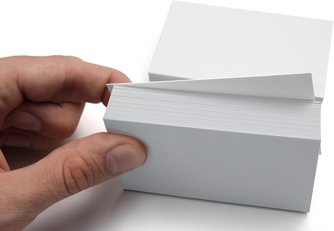 100 Sheets blank business cardstock 2 x 3.5 In Heavy Weight Card Stock 350gsm/130lb Learning Card, Note Card, Thank You Inserts, Gift Tags, Paper Crafts, Write, Draw, DIY Cards (2X3.5 Inches)