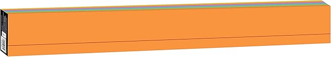 Astrobrights Colored Sentence Strips, 3" x 24", 65 lb/176 gsm, 5-Color Assortment, 100 Count (91992)