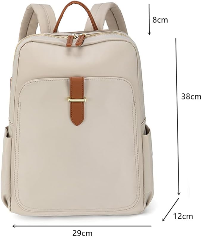 Versatile Oxford Cloth Women's Backpack - Minimalist Design for Daily Commute, Laptop Storage, and More! (Black)