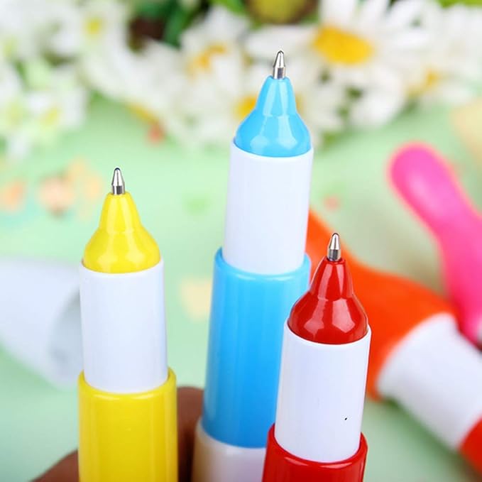 30pcs Bowling Ballpoint Pen Cute Cartoon Retractable Ball Pen for Kids (Random Color)