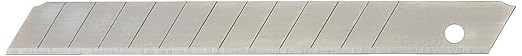 Amazon Basics 9mm (13 Point), Carbon Steel Snap Off Blades, 100 pack, Silver