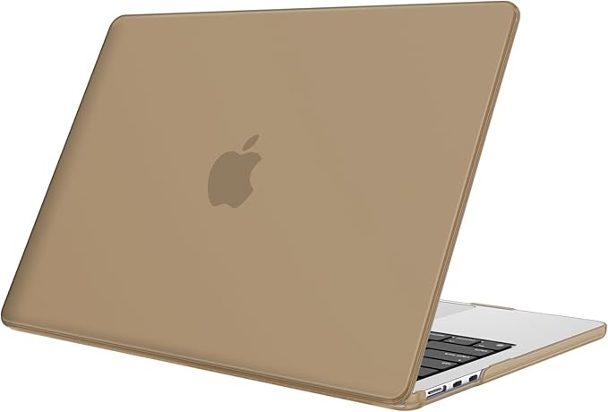 Fintie Case for MacBook Air 13.6 Inch A3113 A2681 (2022 2023 2024 Release) - Snap On Hard Shell Cover for MacBook Air 13.6" M2 M3 Chip with Liquid Retina Display and Touch ID (Frost Brown)