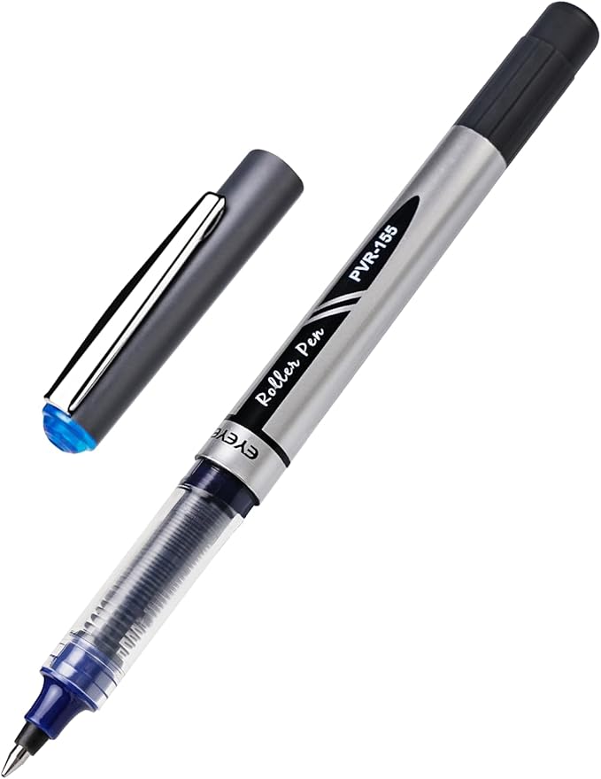 EYEYE 0.7mm Rollerball Pens Medium Point, 12 Pack 6 Colors Roller Ball Pen Quick Dry, Liquid Ink Pens Fine Point Smooth Writing Pen for Journaling, Note Taking, Office, School Supplies