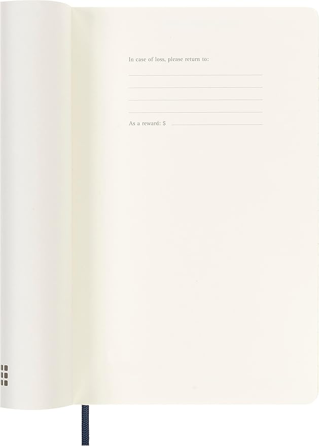 Moleskine Classic 18 Month 2023-2024 Weekly Planner, Soft Cover, Large (5" x 8.25"), Sapphire Blue