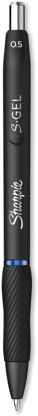 Sharpie S-Gel, Gel Pens, Fine Point (0.5mm), Blue Ink Gel Pen, 12 Count