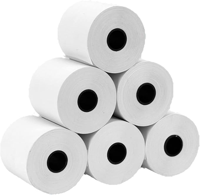 OausTect Credit Card Paper Rolls Thermal 2 1/4 X 50 Adding Machine Paper Rolls for POS Printer/Cash Register Machine, 400 Rolls