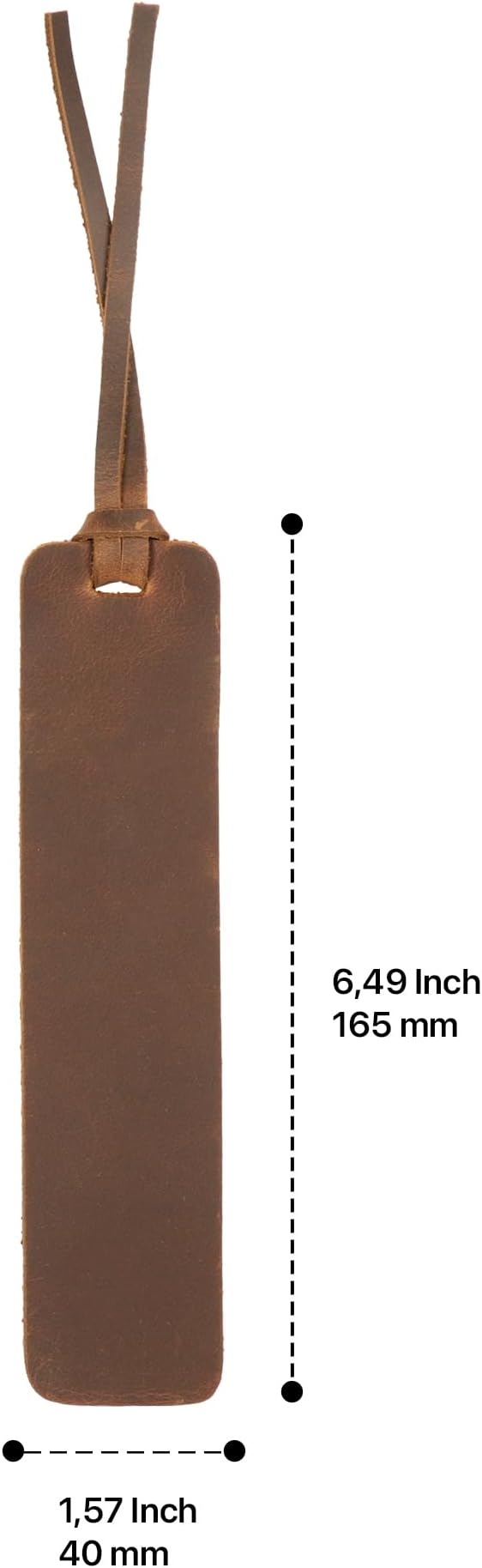 Londo Genuine Leather Handmade Bookmark (Set of 2) (Knotted, Camel)