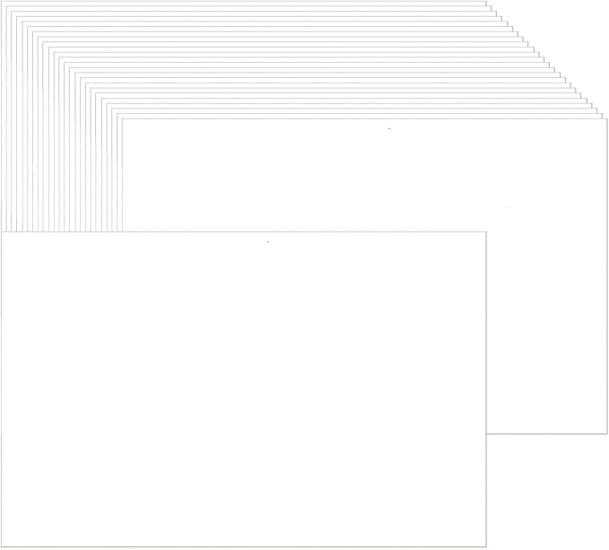 Baisunt 25 Pack 5x7 White Cardstock Paper Blank Thick Heavyweight 92lb Card Stock for Making Greeting Cards, Invitations cards, Photos, Postcards