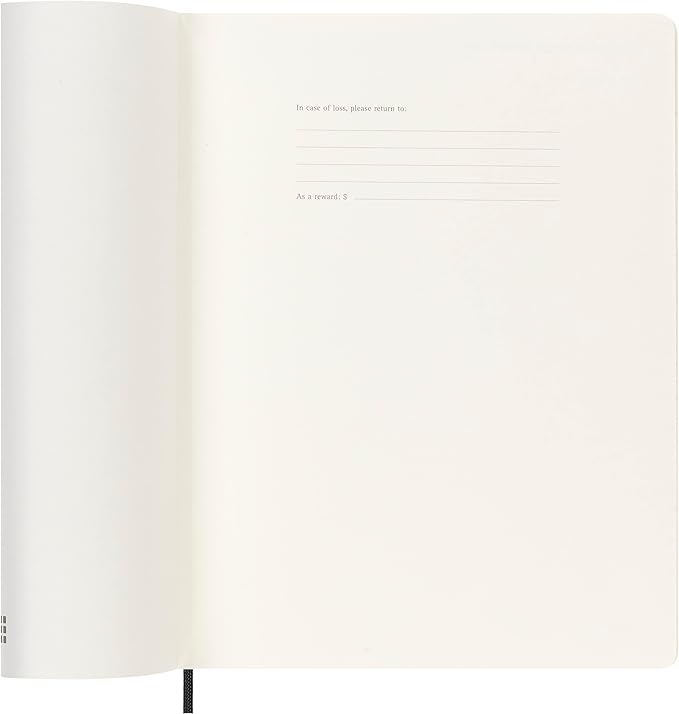 Moleskine Classic 18 Month 2023-2024 Weekly Planner, Soft Cover, Xl (7.5" X 9.75"), Black