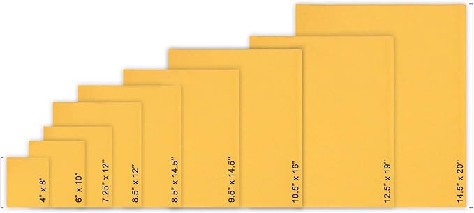 PackageZoom #1 7.25 x 12 Padded Envelopes Kraft Bubble Mailer Shipping Envelopes 100 Pack