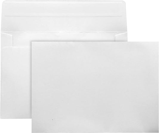 50 Packs White A7 Envelopes,5x7 Envelopes,5x7 Envelopes for Invitations,Printable invitation envelope,Photos, postcards, greeting cards, mailings, Wedding Self-sealing Envelopes (white)