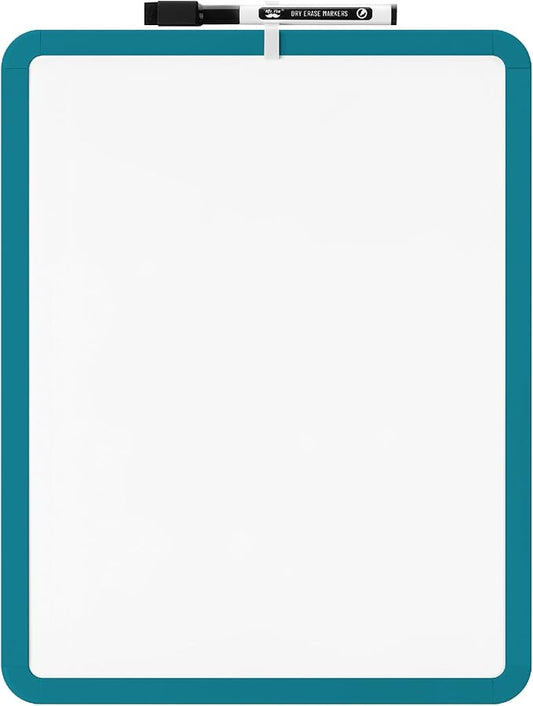 Mr. Pen Dry Erase Board - 14' x 11' with Black Dry Erase Marker, Green Frame, Mini White Board for Kids and Students
