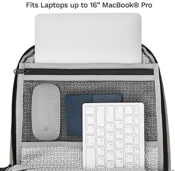 Knack Small Series 2 Laptop Backpack Fits up to 16 Inch Laptops - Knack Bags Carry-On Backpack, TSA Approved, Expandable Travel Backpacks With 2 Day Outfit Capacity, Evening Blue