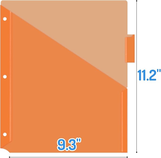 Forvencer 15 Count Dividers with Pockets, 5 Tab Dividers for 3 Ring Binder with Pockets, Subject Dividers with Pockets, Premium Quality Notebook Dividers with Pockets, Multicolor, 3 Sets
