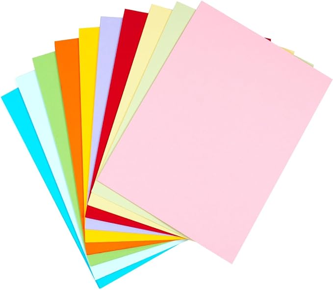 60 sheets 8.5 x 11 Inches Colored Card Stock Printer Paper,65 lb,Thick Construction Paper for Card Making, Scrapbooking,School Office Home Decor Supplies