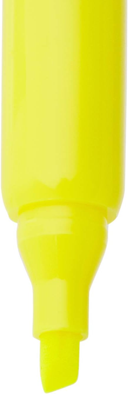 Amazon Basics Highlighters 12 Pack, Assorted Colors, Chisel Tip, Office and School Supplies