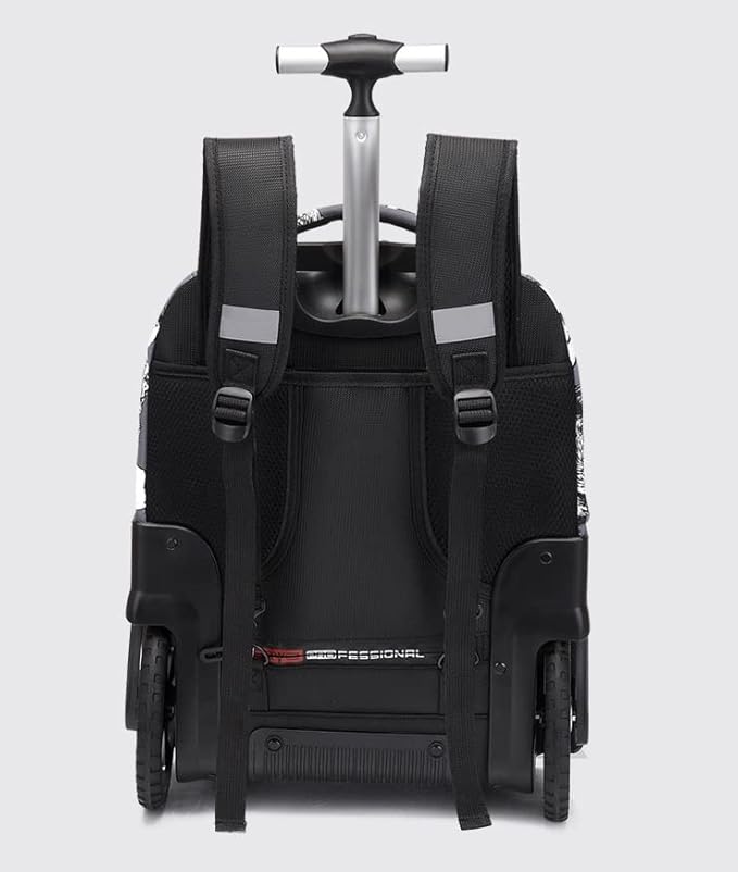 Rolling Backpack,Large Rolling Laptop Bag Briefcase Backpacks with Wheels for Women Adults Travel Trolley Office,Waterproof Wheeled Backpack(22inch, Grey)