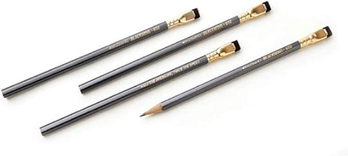 PALOMINO Blackwing 602 Original Soft Pencil, 12 Count(1 Dozen) Gray Art, Eraser, Writing Instrument