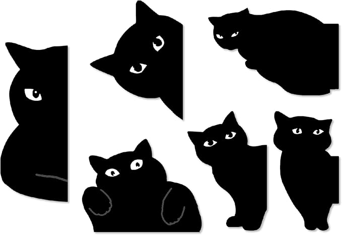 yasest Magnetic Bookmarks - 6 Pieces Assorted Cute Book Markers Clip Set for Women Teachers Students Book Lovers Reading, for School Office Home Supplies, Kawaii Cat Magnet Page Markers