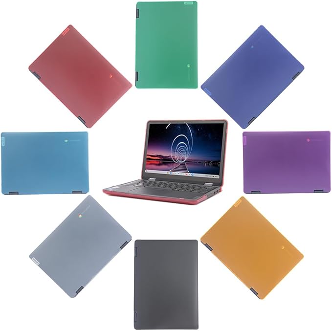 mCover Hard Shell Case ONLY Compatible for 2023~2024 12.2" Lenovo 500E Yoga Chromebook Gen 4 Gen4 2-in-1 Laptop (NOT Fitting Any Other Lenovo Models)- Black