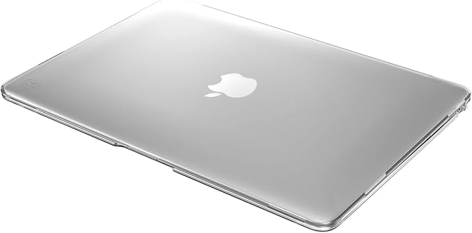Speck Compatible with MacBook Air 13 Inch Case 2020 Release A2179 - Plastic Hard Shell Case - Drop Protection, Anti-Yellowing & Anti-Fade - Soft Touch Clear Case for MacbBook Air 13 Inch - SmartShell