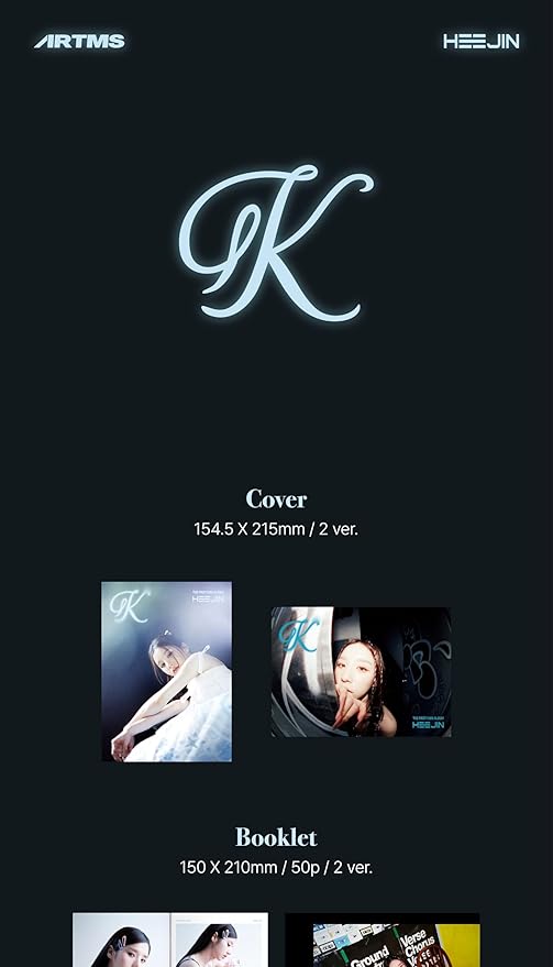 HEEJIN K 1st Mini Album CD+Booklet+Special Class objekt+Sticker+Folded Poster on Pack+Clear photocard+Photo Stand+Tracking Sealed (Random Version)