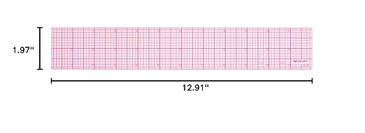 Westcott B-70 8ths Graph Beveled Ruler, 12 in