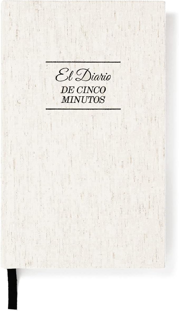 Spanish Five Minute Journal, Original Daily Gratitude Journal, Reflection & Manifestation Journal for Mindfulness, Undated Daily Journal, Plastic-Free - Intelligent Change