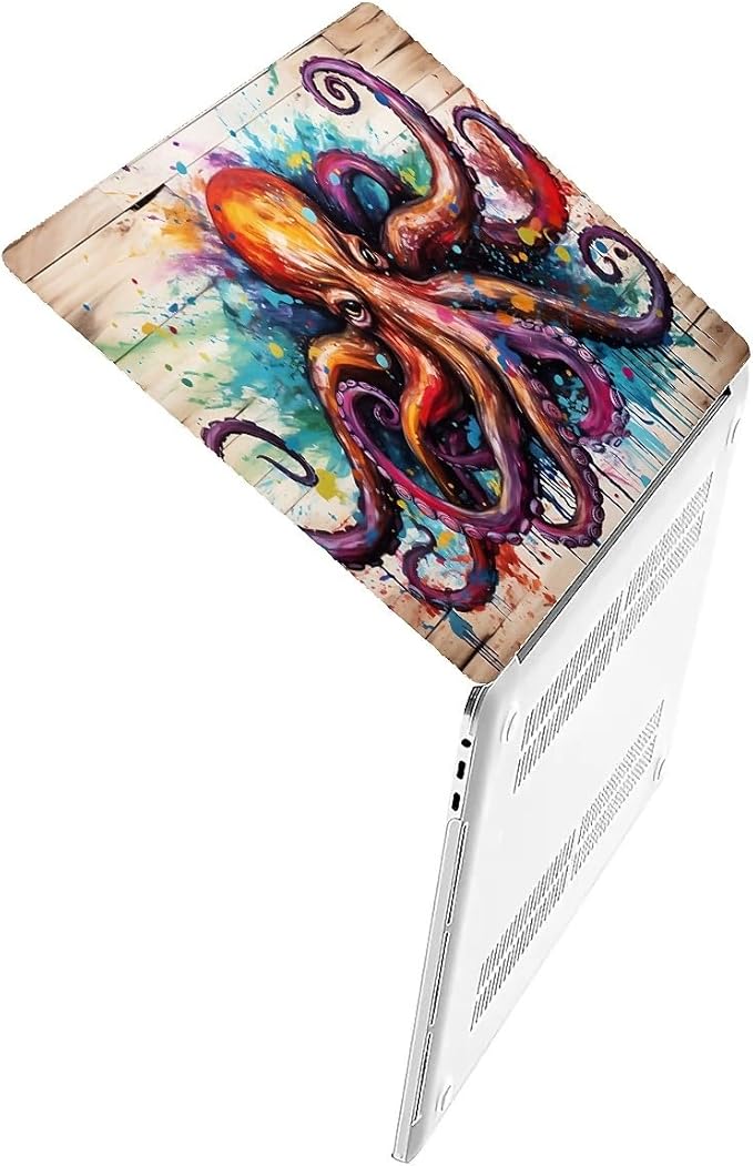 Compatible with 12 Inch MacBook A1534, Colourful Octopus Hard Plastic Shell Cover Case