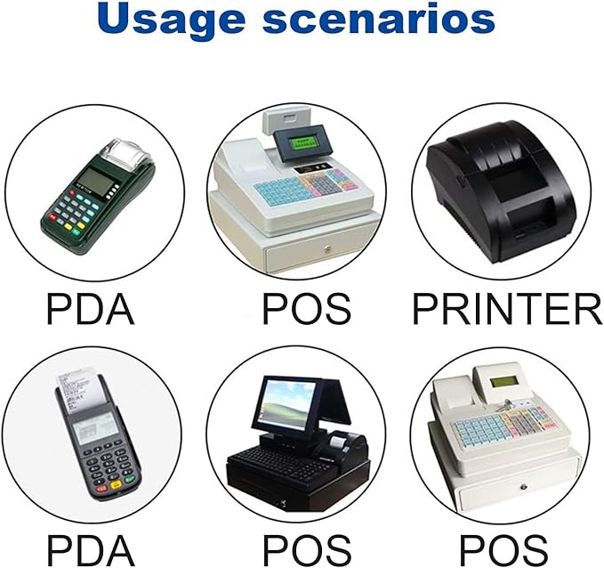 OausTect 2 1/4 x 85 Thermal Paper Rolls, Thermal Receipt Printer Paper for Credit Card Machine, Cash Register, POS (50 Rolls)