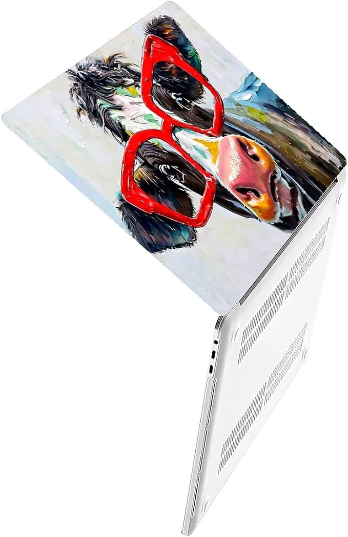Compatible with 15 Inch MacBook Air A2941 M2 2023, Red Cow Hard Plastic Shell Cover Case