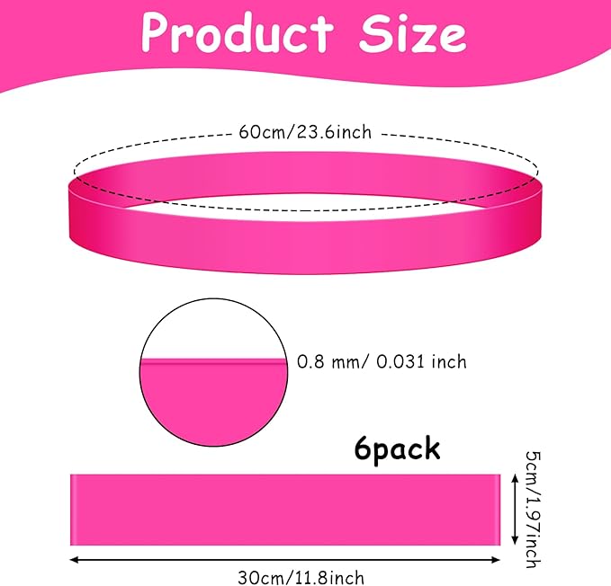6 Pack Chair Bands for Kids with Fidgety Feet, ADHD Tools for Kids, ROOKEA Sensory Room Must Haves for Adhd Kids Fidget Chair Bands Autism Classroom Must Haves ADHD Tools for Classroom Home Chairs