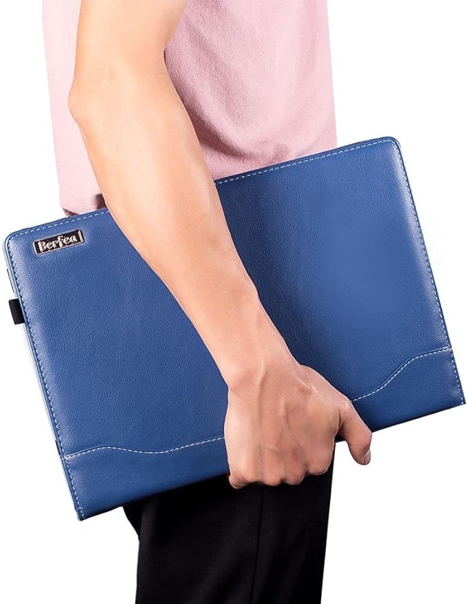 Laptop Case Cover Compatible with Dell Inspiron 13 7391 7306 2-in-1 Plus Laptop Element Black Notebook Sleeve PU Leather Stand Hard Protective Skin(not Suitable for Platinum Silver)