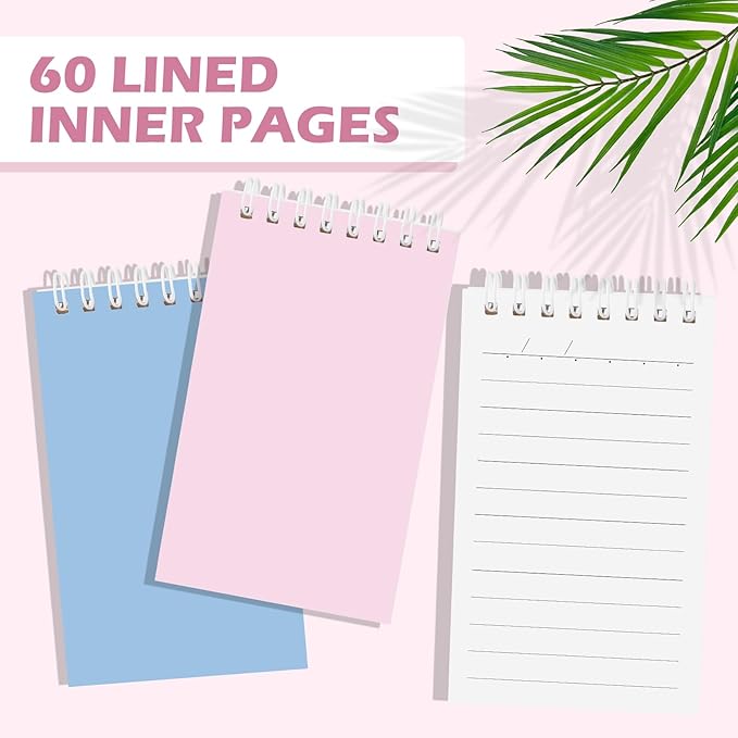 Ddaowanx Small Notebooks,3x5 Pocket Spiral Notepads With Lined Pages - The Perfect Little Mini Notebook to Stay Organized and Boost Productivity at Work or School (16, Delight Colors)