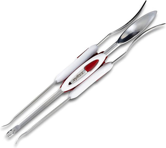 Zyliss Seafood Picks - Seafood Spoon & Fork - Stainless Steel Utensils - Dual-Ended Picks & Seafood Tools - Kitchen Tool & Gadget - Dishwasher Safe - Stainless Steel
