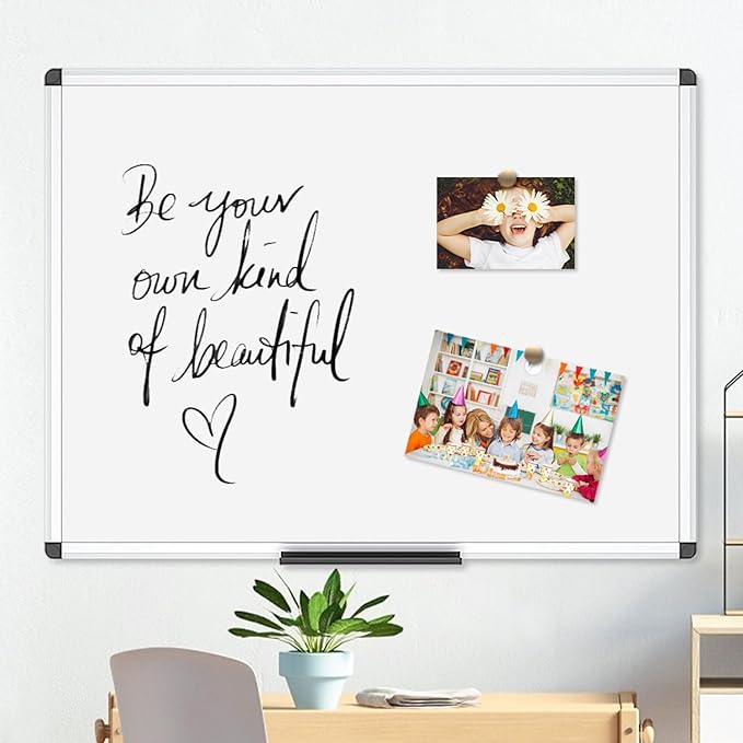 VIZ-PRO Magnetic Whiteboard/Dry Erase Board, 48 X 36 Inches, Pack of 2