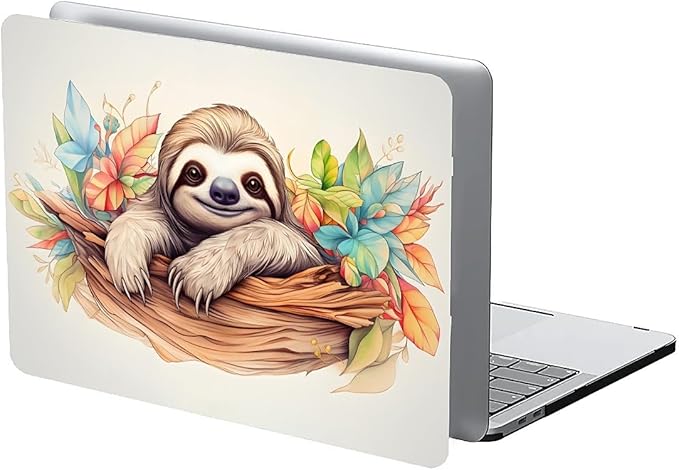 Compatible with 14.2 Inch MacBook Pro A2442/A2779, Cute Sloth Hard Plastic Shell Cover Case