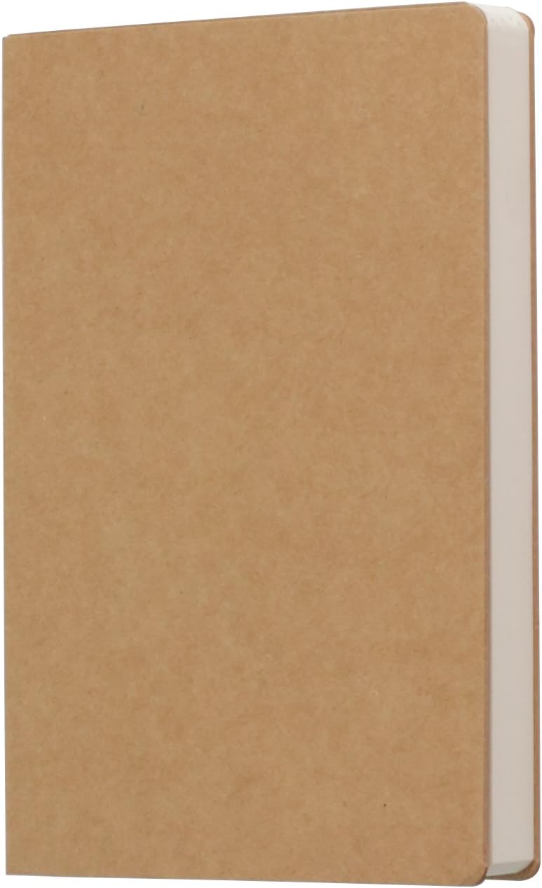 Sketch Book, 3 Pack Blank Drawing Notebook, 5.5" x 8.25" Kraft Cover Sketchbook, 224 Pages/112 Sheets 100gsm Plain Paper