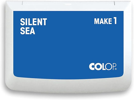 COLOP Make Series, Ink Stamp Pads, with Non-Toxic Premium Ink, Water-Based Acid-Free (Silent Sea, Make 1-1-15/16" x 3-1/2")